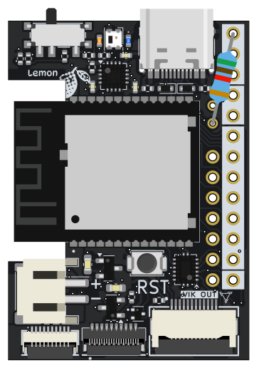 Wireless Lemon with 5.1kohm resistor